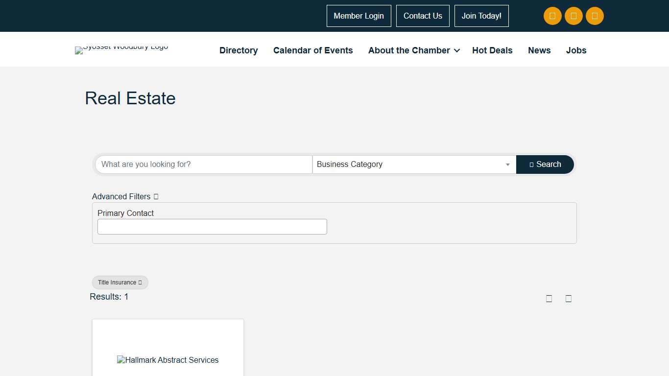Directory - Syosset Woodbury Chamber of Commerce